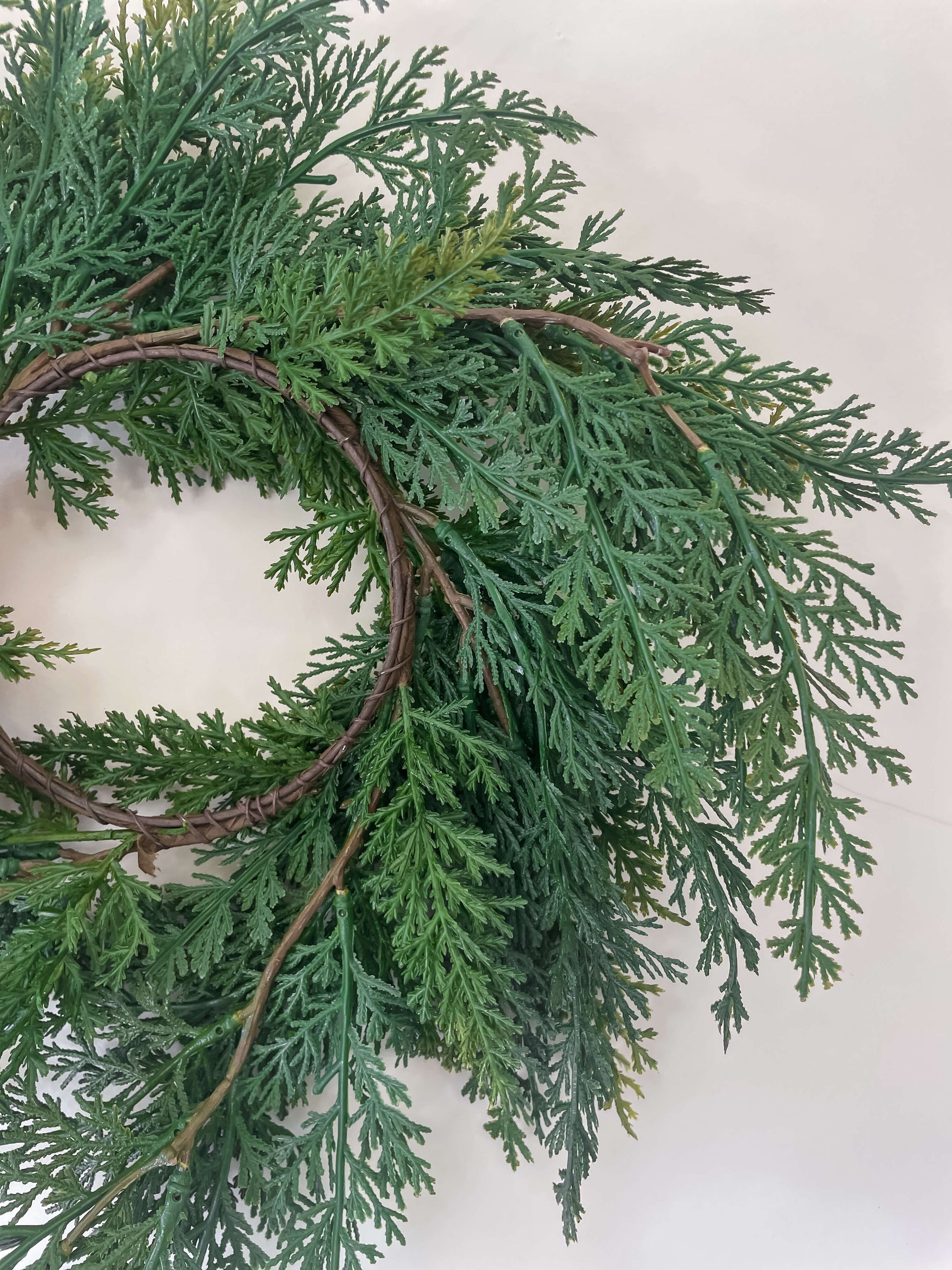 Cypress Wreath 12"