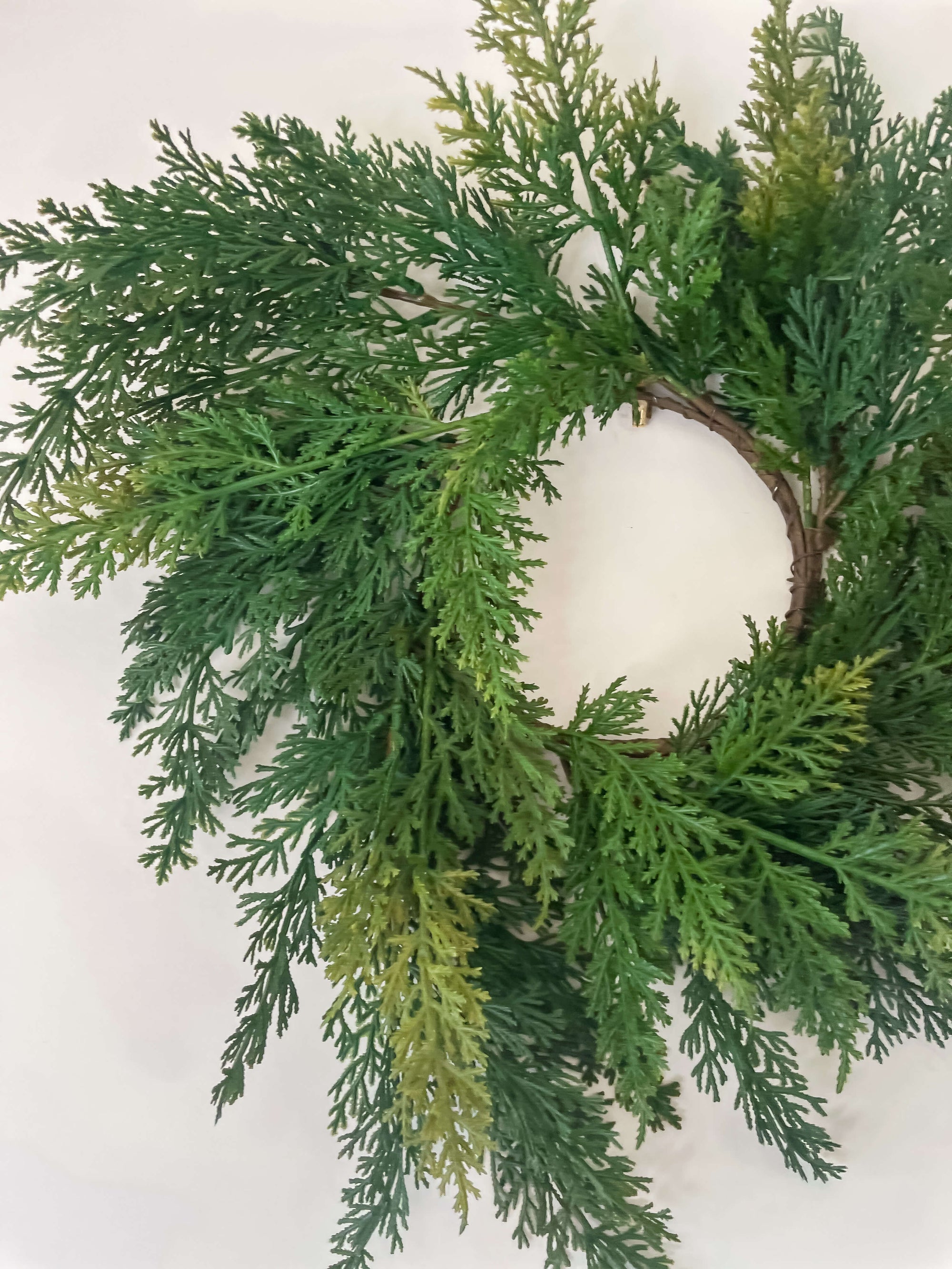 Cypress Wreath 12"