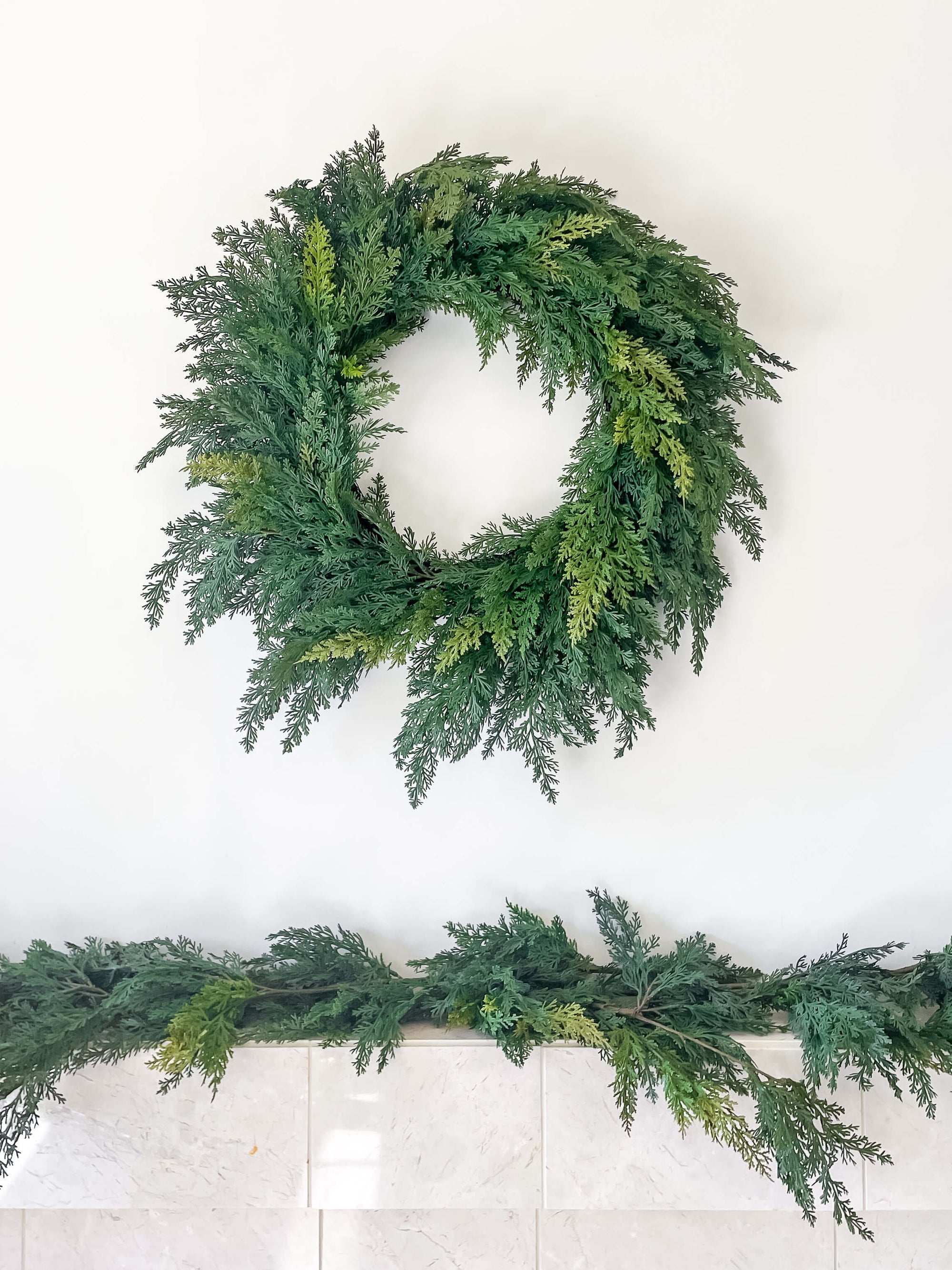 Cypress Wreath 24"