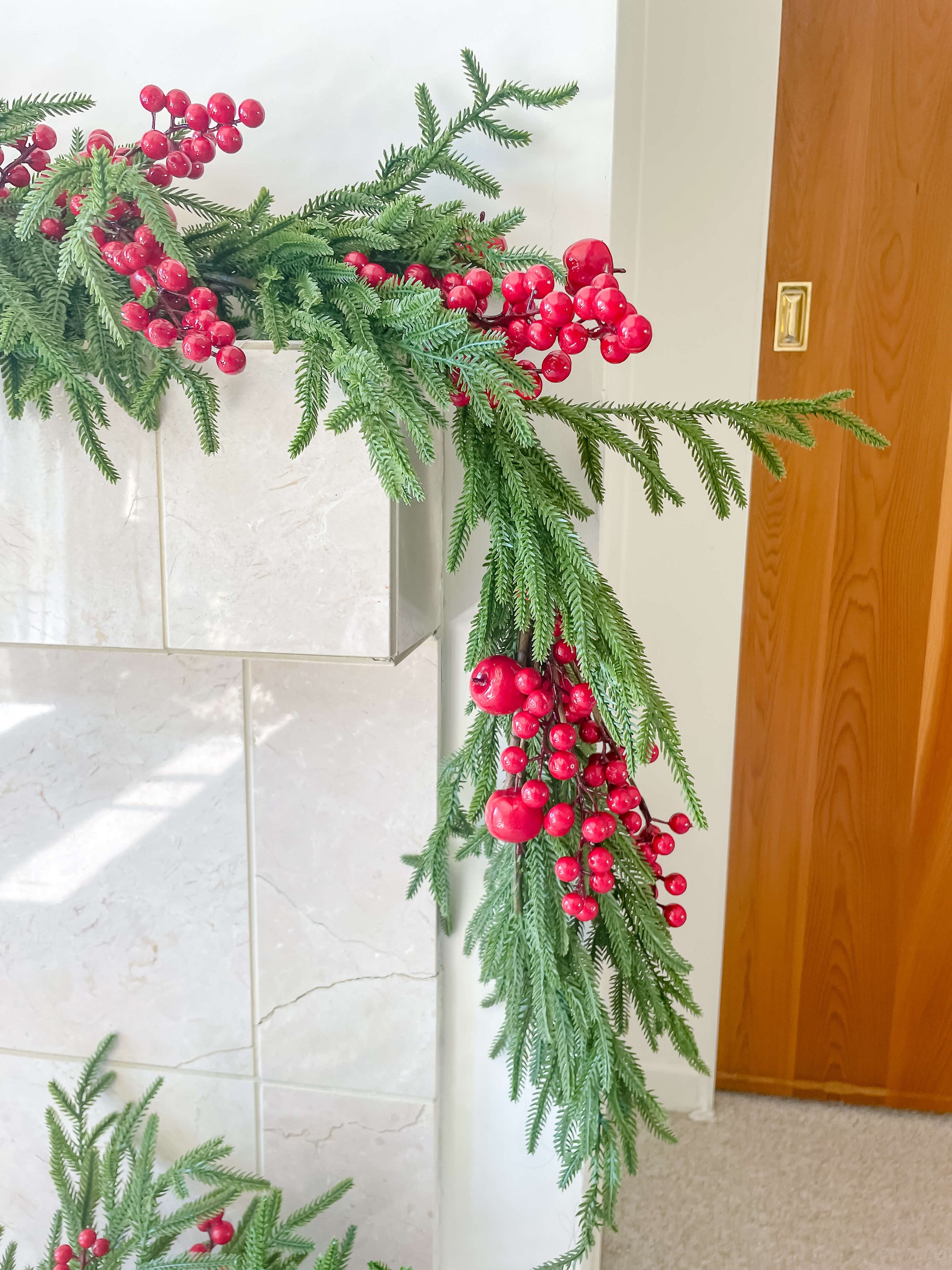 Red Apple & Berry Norfolk Garland 60"