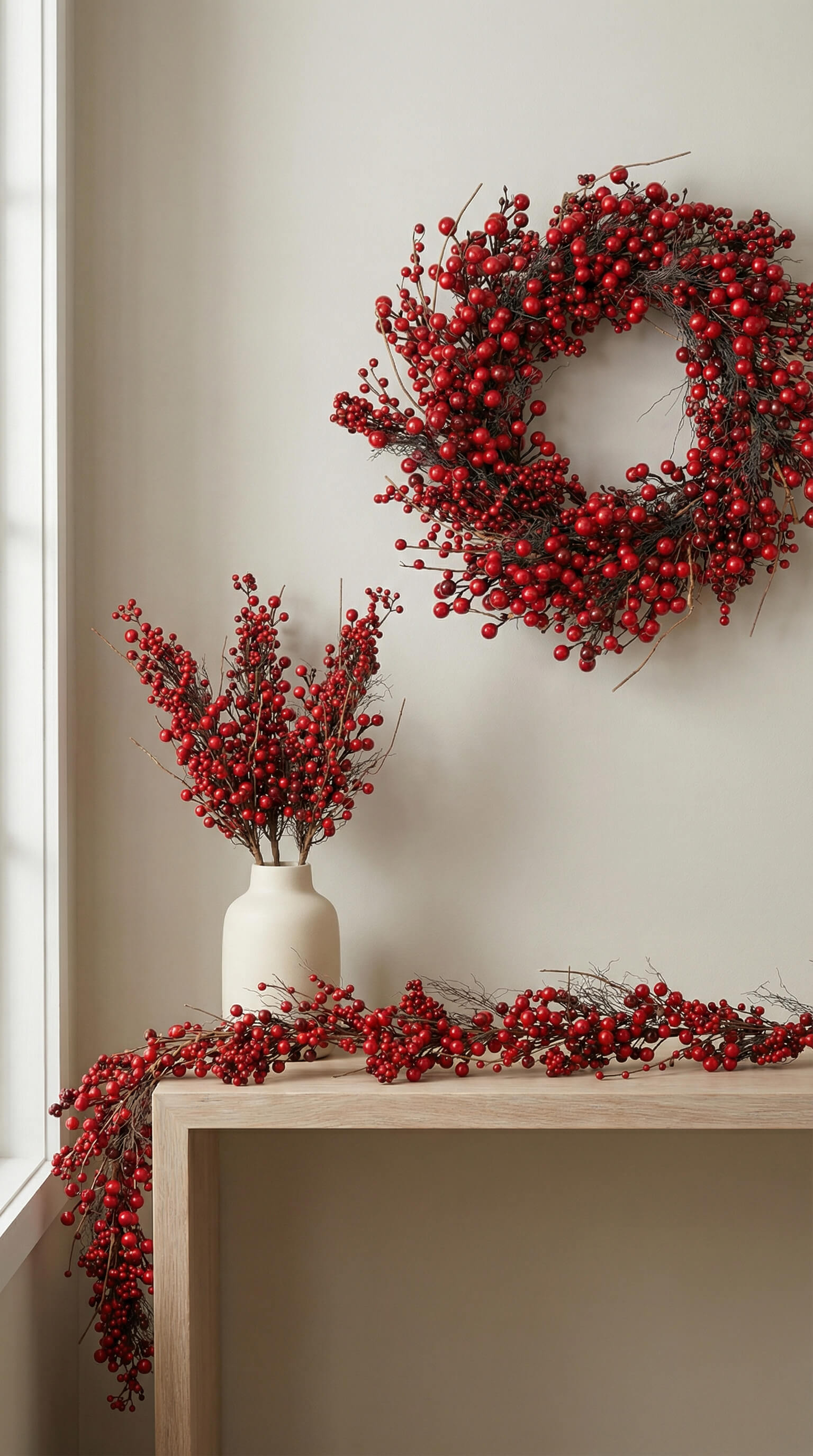 Red Berry Garland 60"