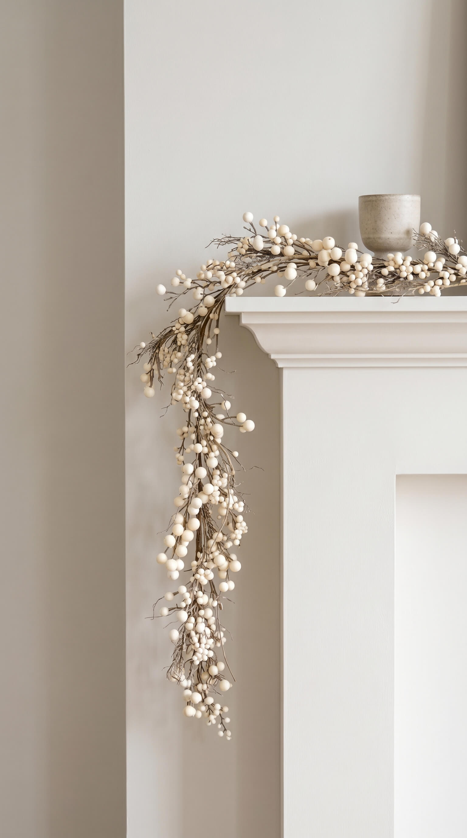 Cream Ivory Berry Garland 60"