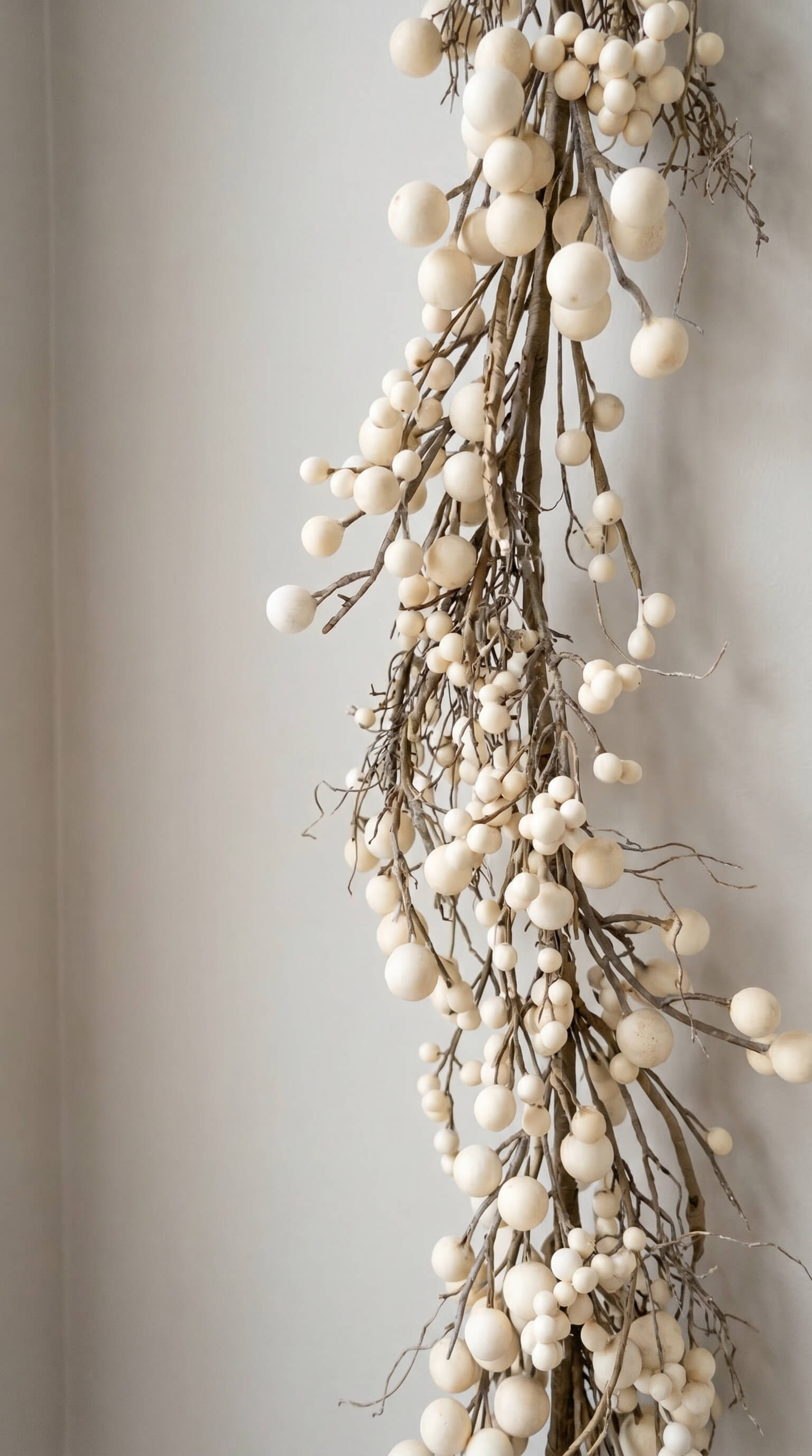 Cream Ivory Berry Garland 60"