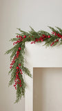 Red Apple & Berry Norfolk Garland 60"