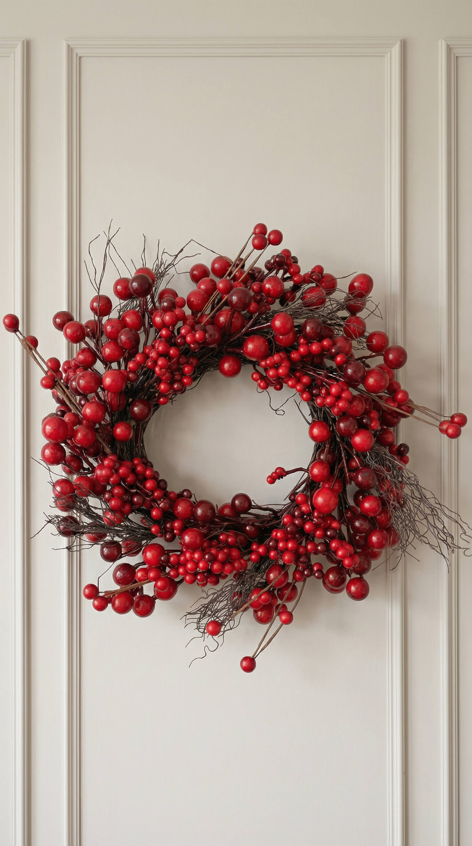 Red Berry Wreath 14"