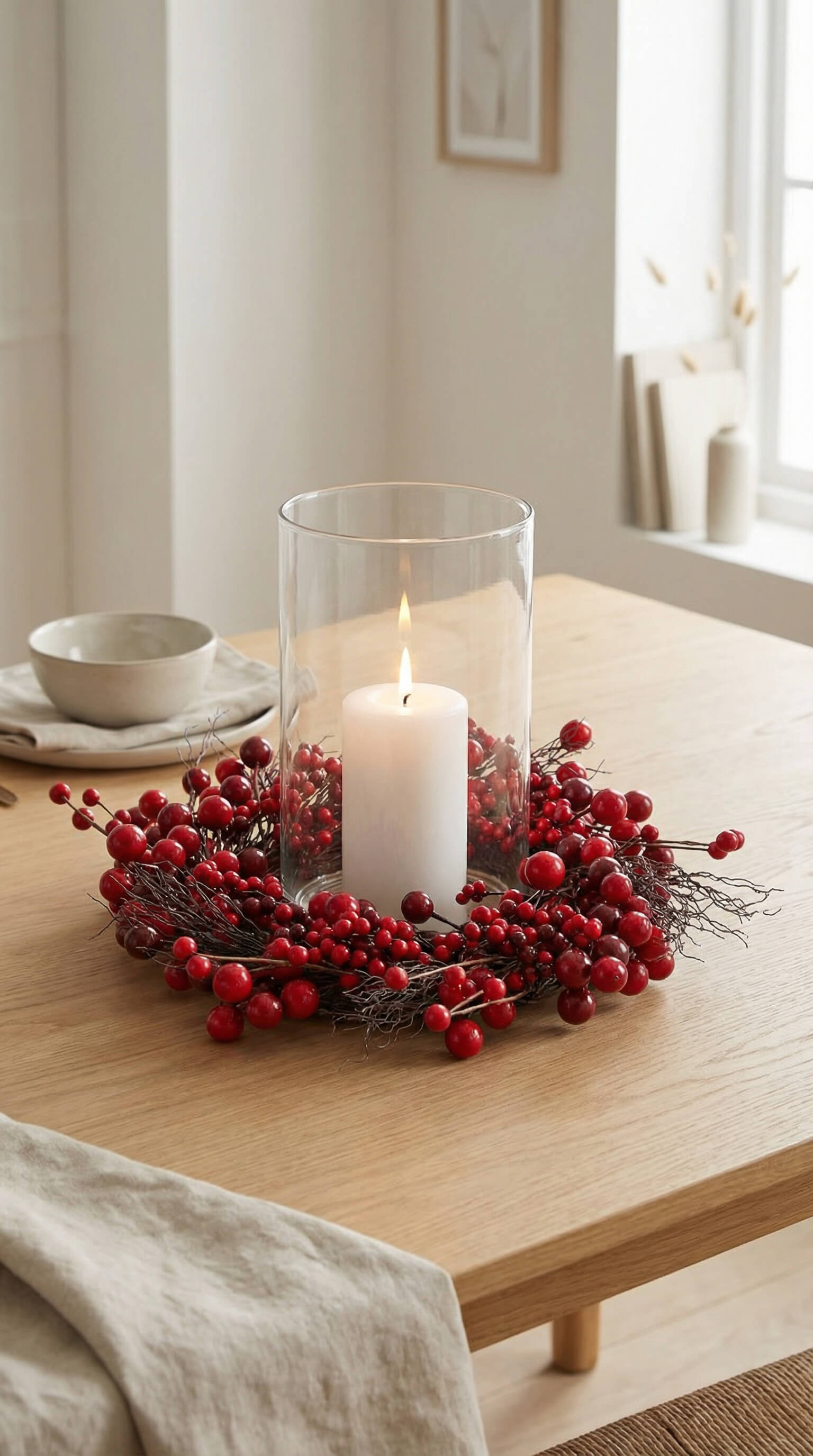 Red Berry Wreath 14"