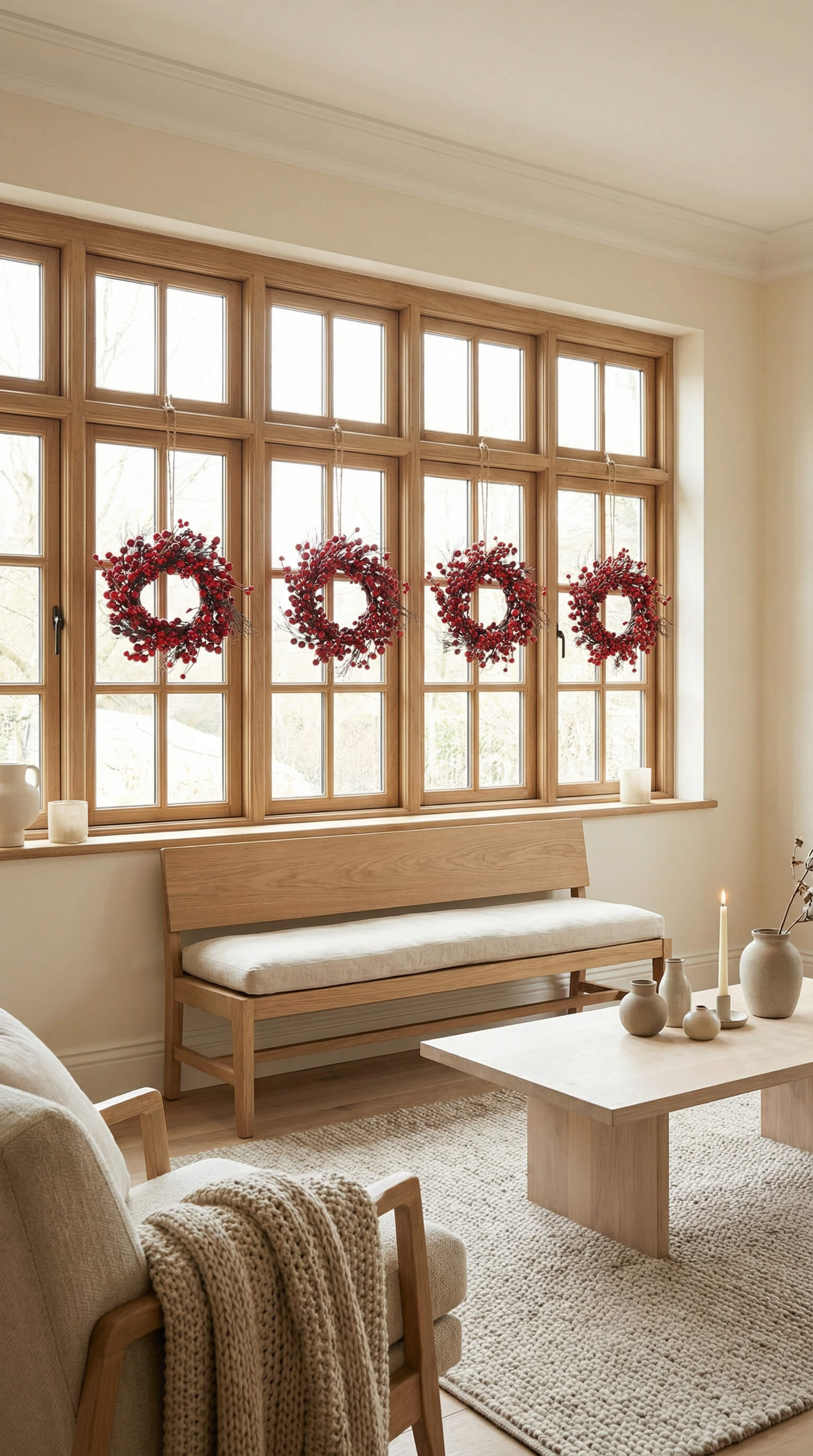 Red Berry Wreath 14"