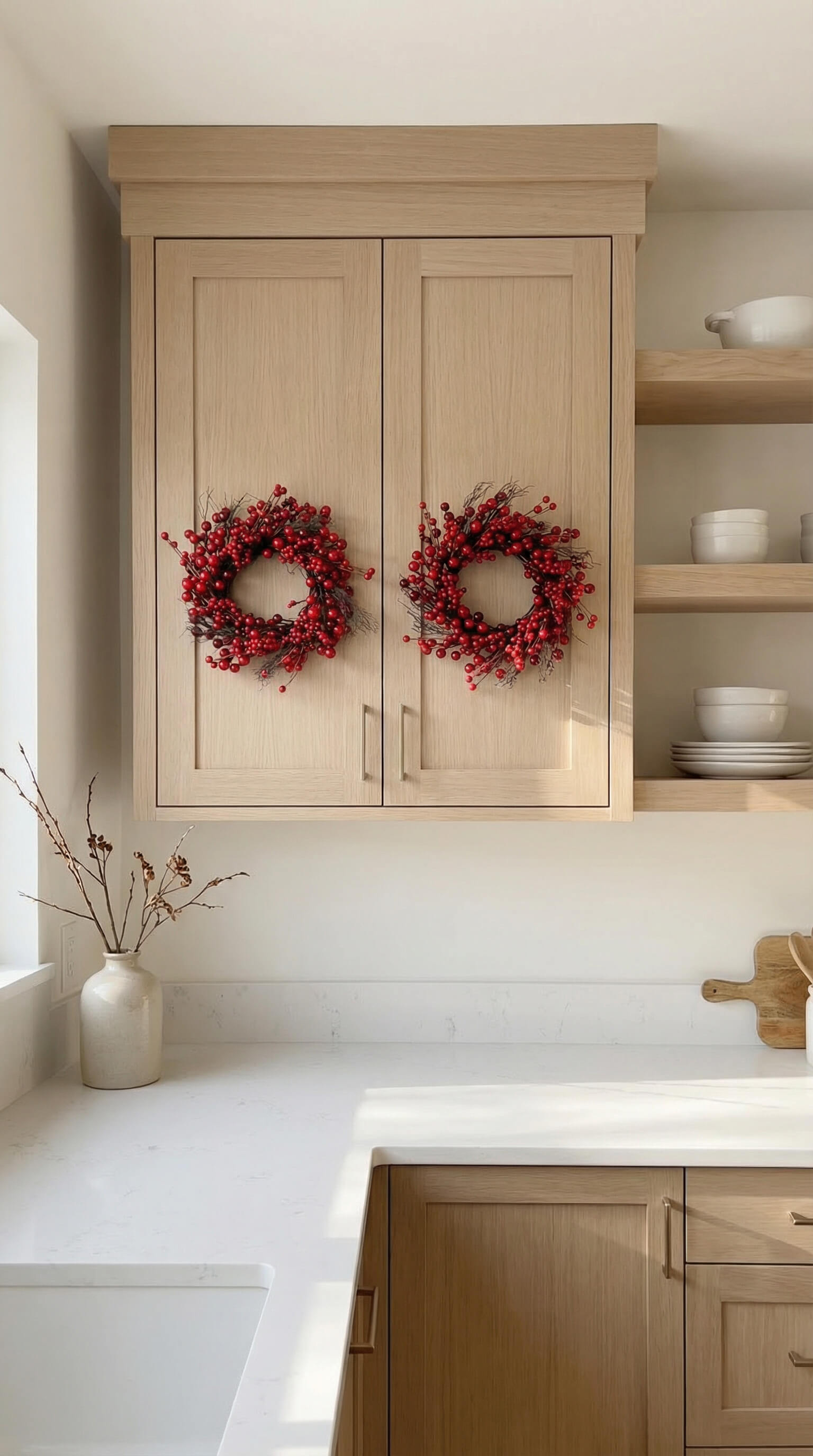 Red Berry Wreath 14"