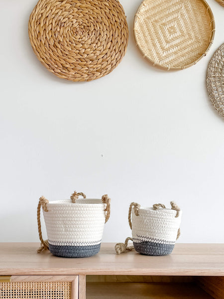 LUNA COTTON ROPE HANGING PLANTER