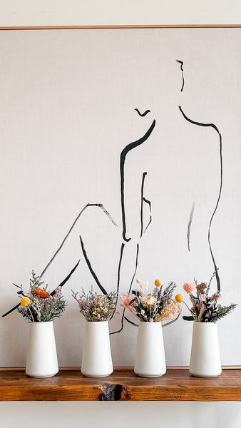 Pure Ceramic Vase Dried Flowers