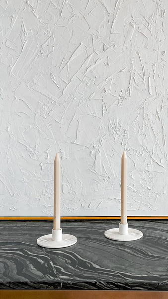 circle ceramic candle holders