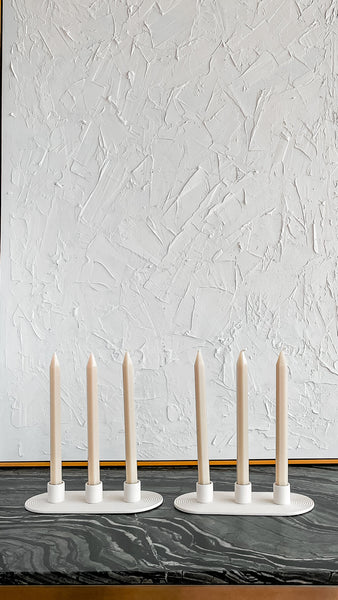 oval candle holders