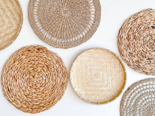 wall baskets close up